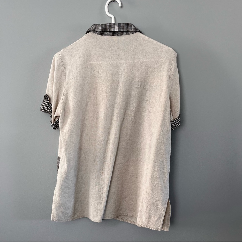 Linen Patterned Top - Picture 3 of 4